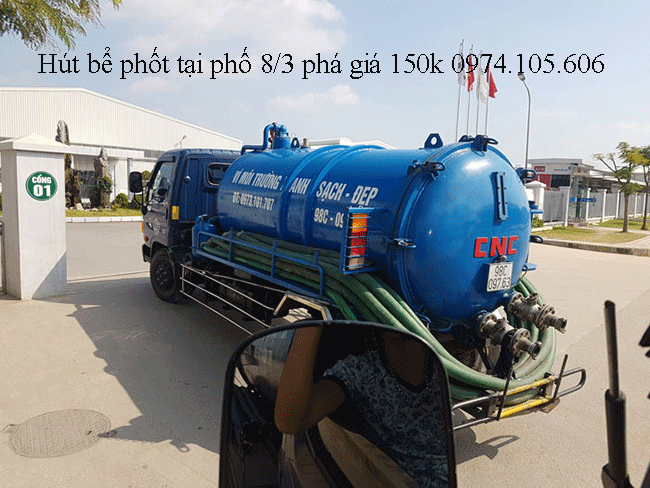 Hút Bể Phốt Tại Phố 8/3 Phá Giá 150k