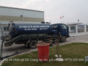 Hút bể phốt tại Hà Giang uy tín, giá rẻ nhất