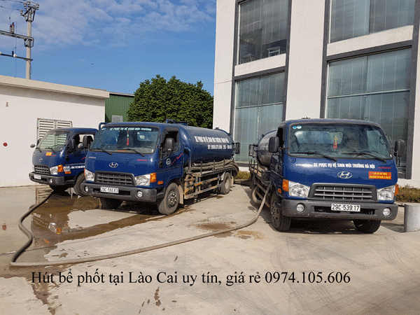 Hút bể phốt tại Lào Cai uy tín, giá rẻ nhất 0974.105.606