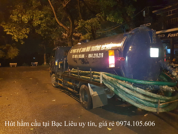 Hút Hầm Cầu Tại Bạc Liêu Giá Rẻ 0974.105.606