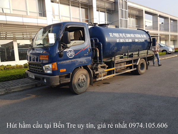 Hút hầm cầu tại Bến Tre uy tín, giá rẻ 0974.105.606