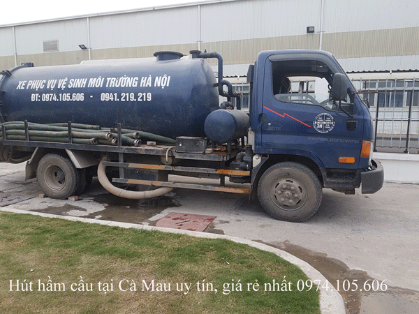 Hút hầm cầu tại Cà Mau uy tín, giá rẻ nhất 0974.105.606