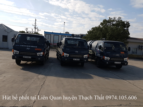 Hút bể phốt tại Liên Quan huyện Thạch Thất giá rẻ 0974.105.606