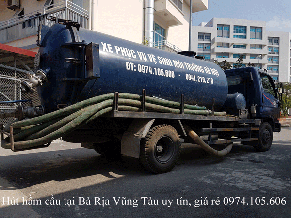 Hút hầm cầu tại Bà Rịa Vũng Tàu uy tín, giá rẻ 0974.105.606