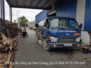 Thông tắc cống tại Đức Giang giá rẻ 0974.105.606