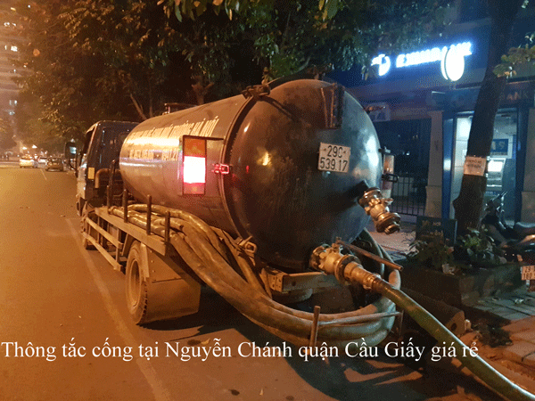 Thông tắc cống tại Nguyễn Chánh quận Cầu Giấy giá rẻ 0974.105.606