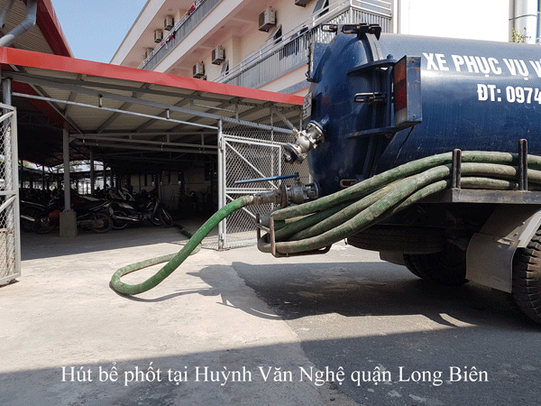 Hút bể phốt tại Huỳnh Văn Nghệ quận Long Biên 0974.105.606