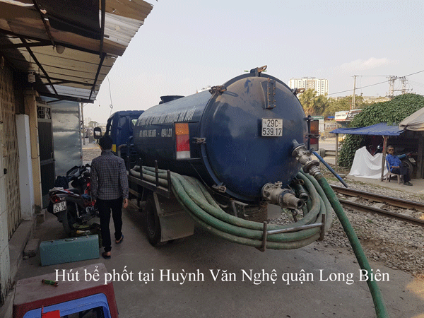 Hút bể phốt tại Huỳnh Văn Nghệ quận Long Biên giá rẻ 0974.105.606