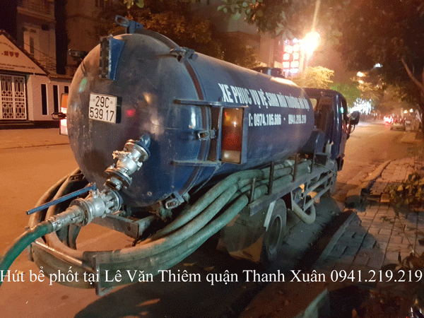 Hút Bể Phốt Tại Lê Văn Thiêm Quận Thanh Xuân Giá Rẻ