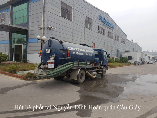 Hút bể phốt tại Nguyễn Đình Hoàn quận Cầu Giấy giá rẻ 0941.219.219