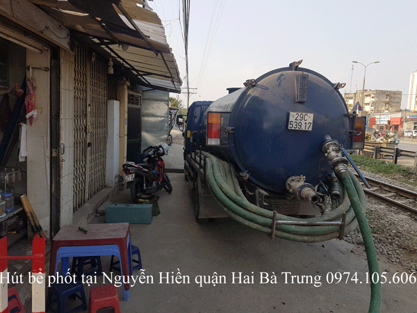 Hút Bể Phốt Tại Nguyễn Hiền Quận Hai Bà Trưng 0974.105.606