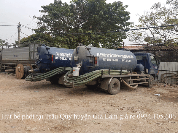 Hút bể phốt tại Trâu Quỳ huyện Gia Lâm giá rẻ 0941.219.219