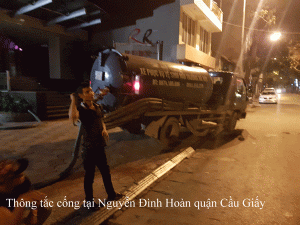 Thông tắc cống tại Nguyễn Đình Hoàn quận Cầu Giấy 0974.105.606