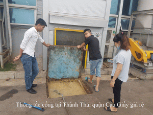 Thông tắc cống tại Thành Thái quận Cầu Giấy giá rẻ 0941.219.219