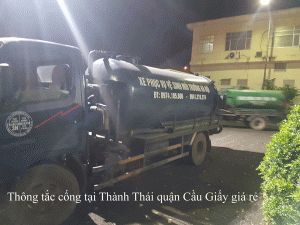 Thông tắc cống tại Thành Thái quận Cầu Giấy giá rẻ 0974.105.606