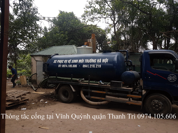 Thông Tắc Cống Tại Vĩnh Quỳnh Quận Thanh Trì Giá Rẻ