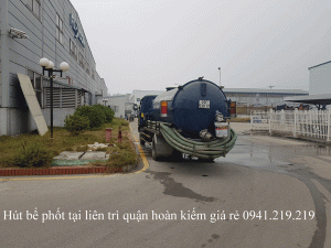 Hút bể phốt tại Liên Trì quận Hoàn Kiếm giá rẻ 0974.105.606