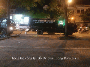 Thông tắc cống tại Bồ Đề quận Long Biên giá rẻ 0974.105.606