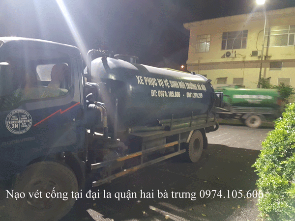 Nạo Vét Cống Tại Đại La Quận Hai Bà Trưng Giá Rẻ 0974.105.606