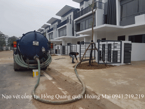 Nạo vét cống tại Hồng Quang quận Hoàng Mai 0941.219.219