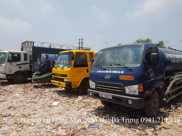 Nạo vét cống tại Hồng Mai quận Hoàng Mai 0974.105.606