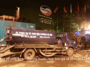 Hút bể phốt tại An Thượng huyện Hoài Đức 0974.105.606