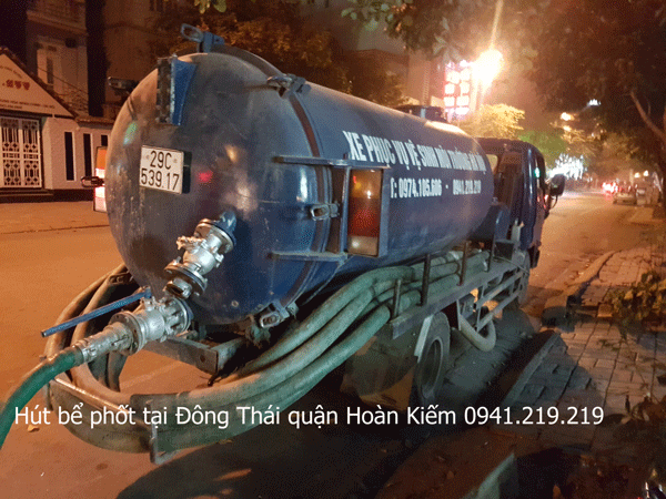 Hút bể phốt tại Đông Thái quận Hoàn Kiếm 0974.105.606